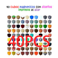 Juguete Magnético Minecraft 40 cubos al Azar - Bloques Didáctico