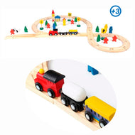 Pista de tren Madera 48 pcs