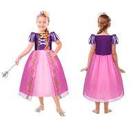 Disfraz Princesa Rapunzel (incluye trenzas)