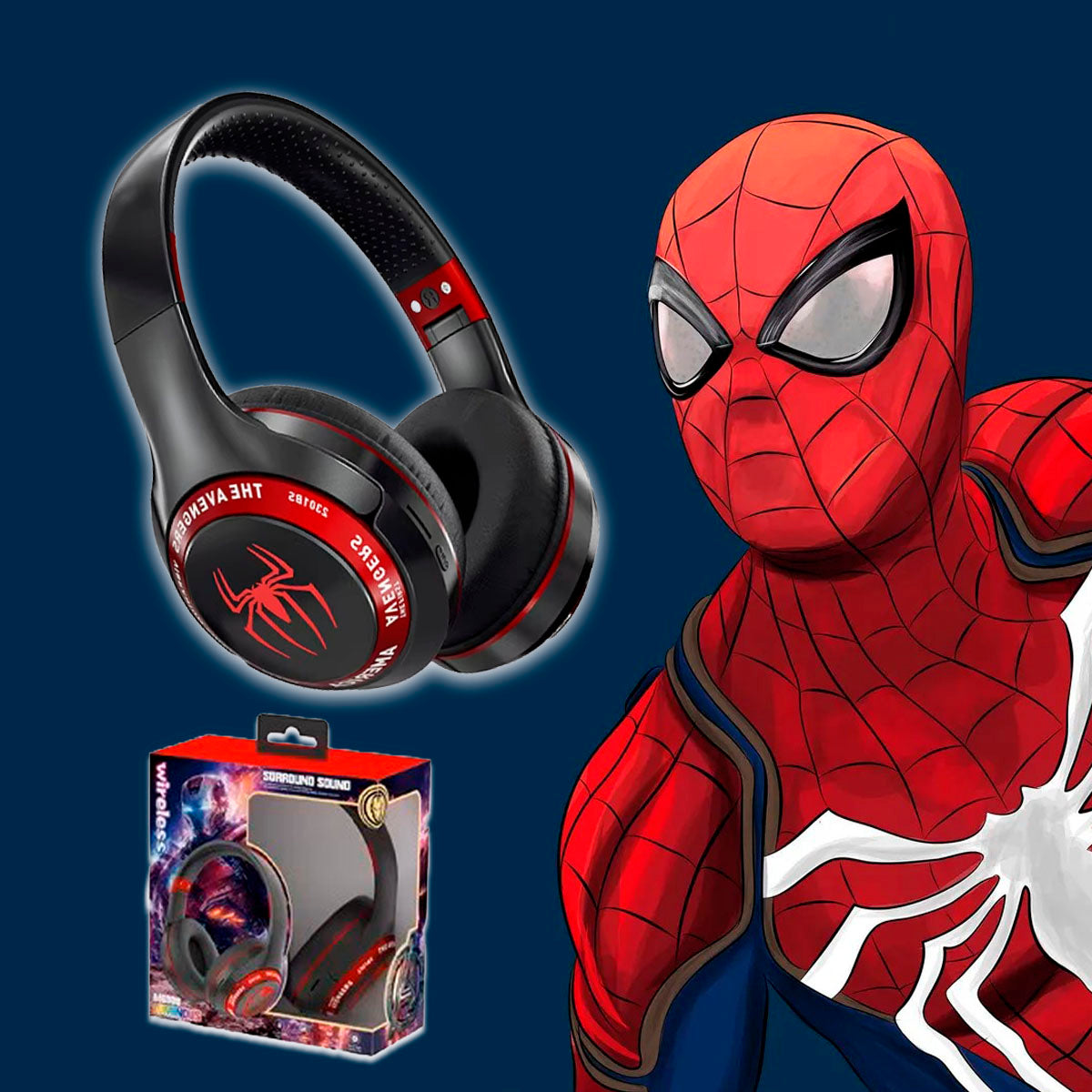 Audífonos Inalámbricos - Spiderman Negro