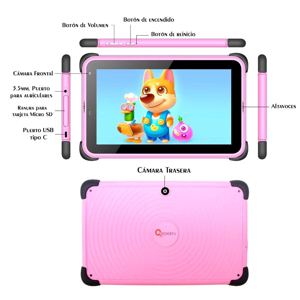 Tablet Niño Kids - 8 Pulgada - 2gb Ram 32gb Rom