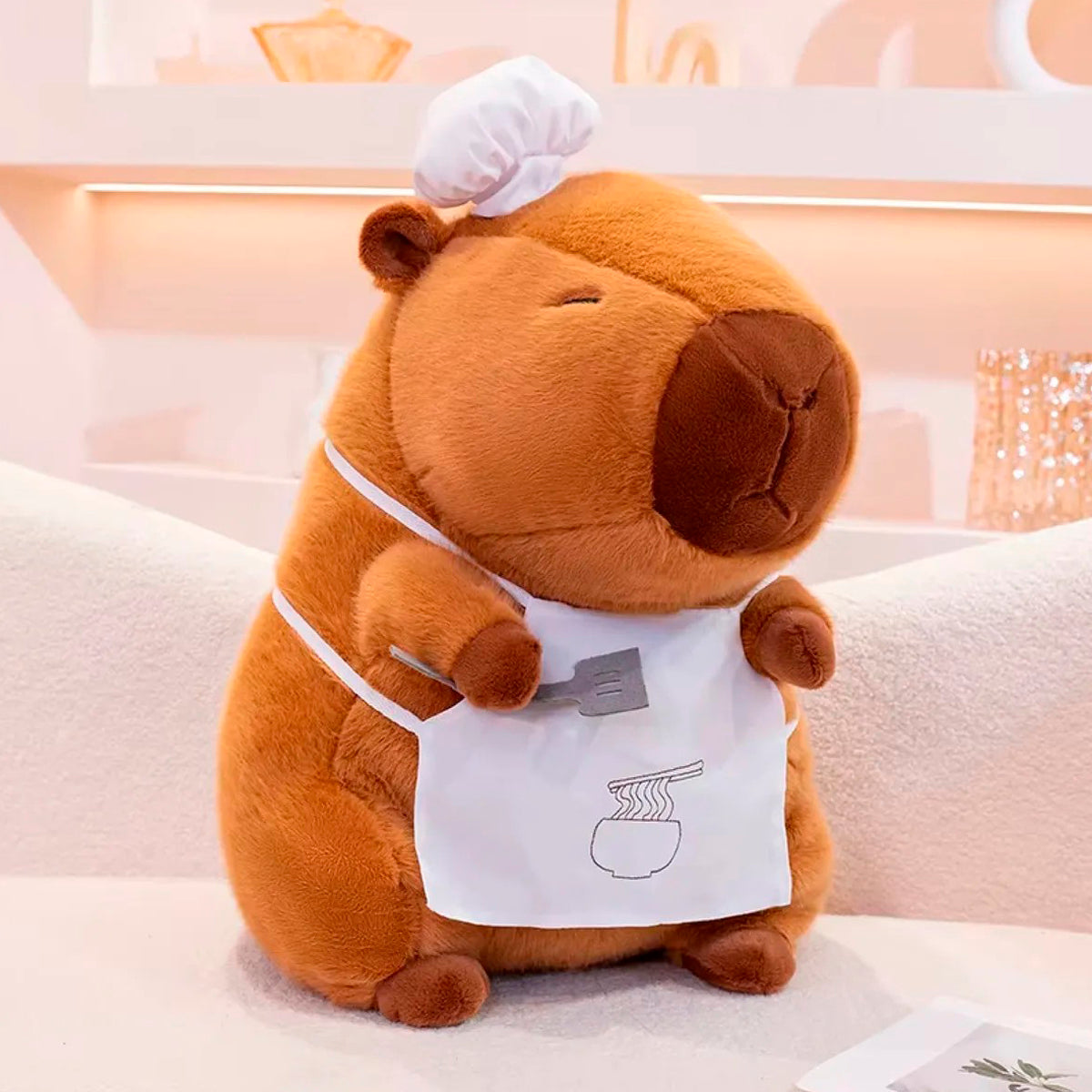 Peluche Capibara Cocinero 28 cm