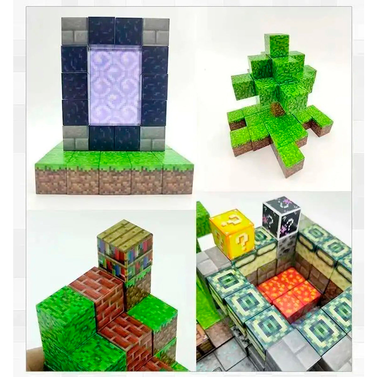 Juguete Magnético Minecraft 50 cubos al Azar - Bloques Didáctico