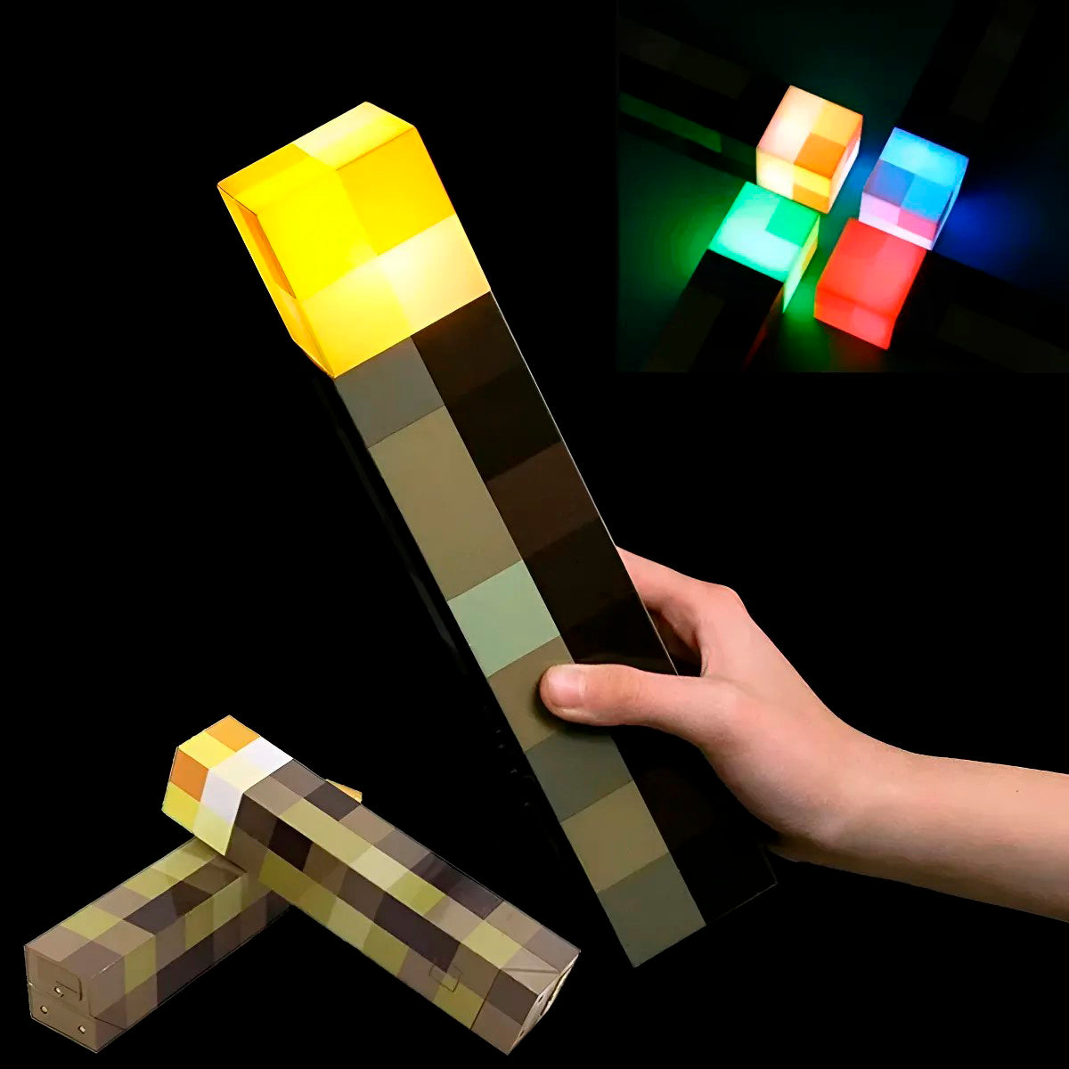 Lampara Minecraft 4 Colores