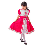 Vestido Huasa Niña - Chinita Color Fucsia (incluye Falso)
