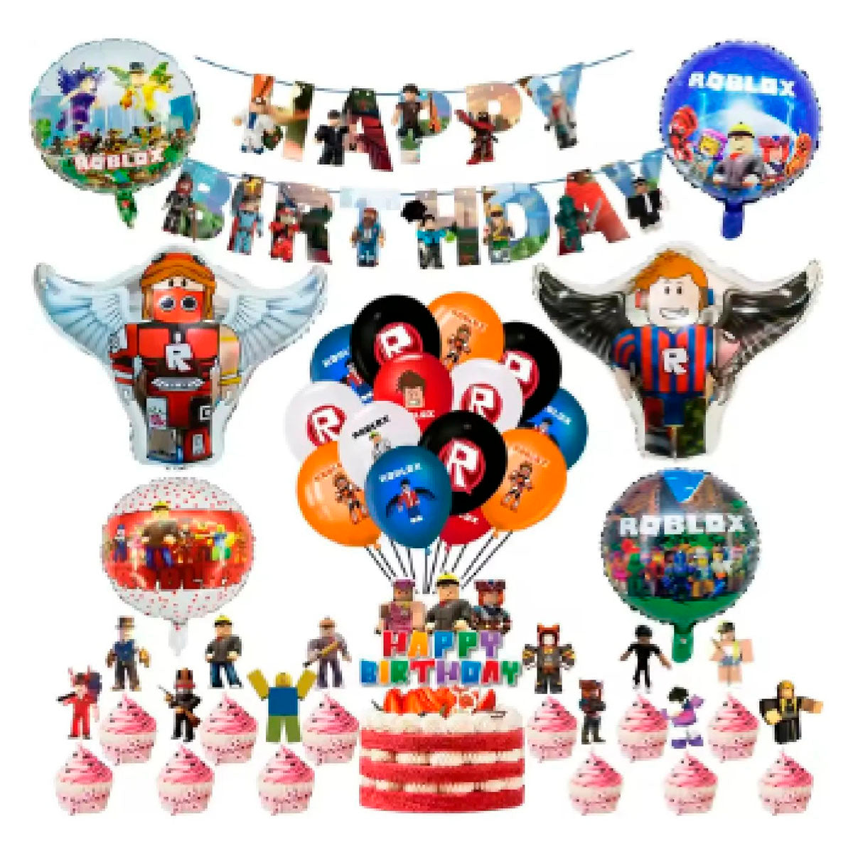 Cotillón Decoración Cumpleaños Roblox