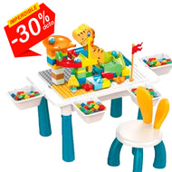 Mesa Didáctica Dinosaurio con Bloques - 104 pcs