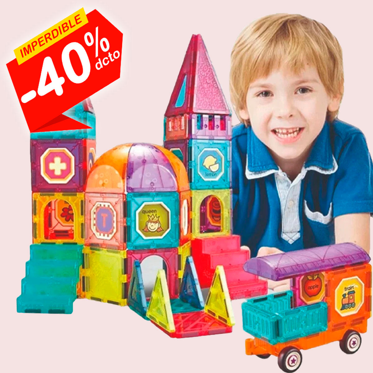 Juego Bloques Magnéticos 94 piezas