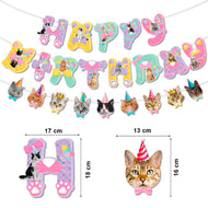 Cotillón Decoración Cumpleaños Mascota Felina Gato