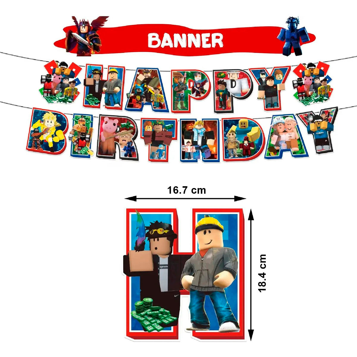 Cotillón Decoración Cumpleaños Roblox