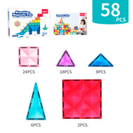 Juego Bloques Magnéticos 58 cubos - Juego Construcción Multicolor