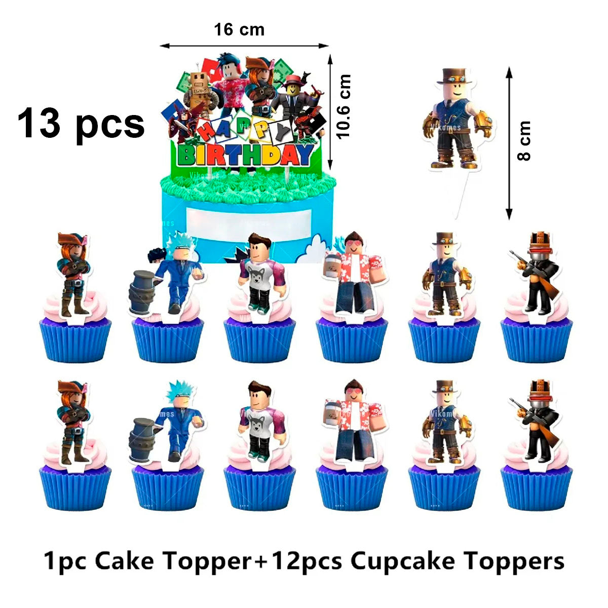 Cotillón Decoración Cumpleaños Roblox