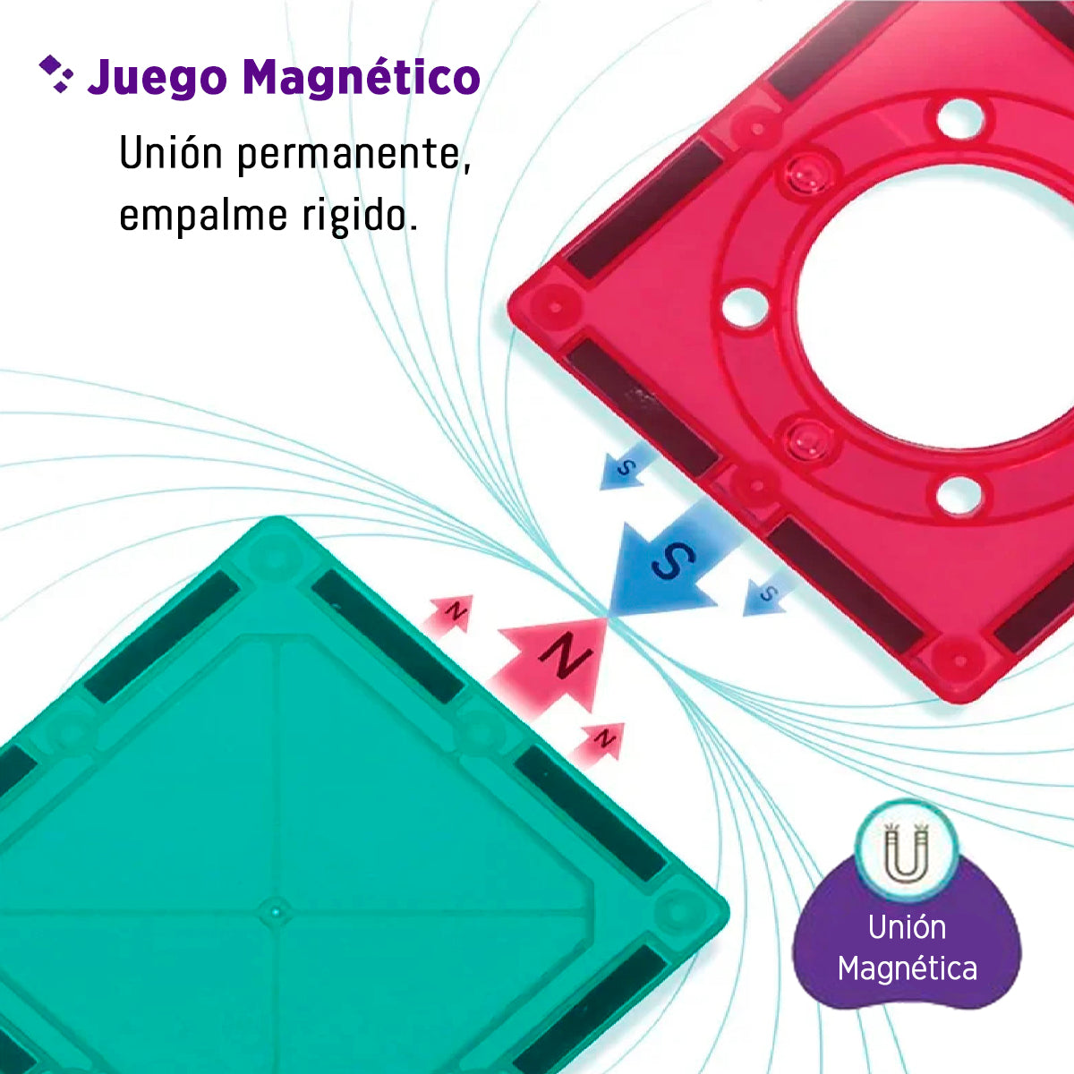 Juego Bloques Magnéticos 32 piezas - Juego Construcción Didáctico