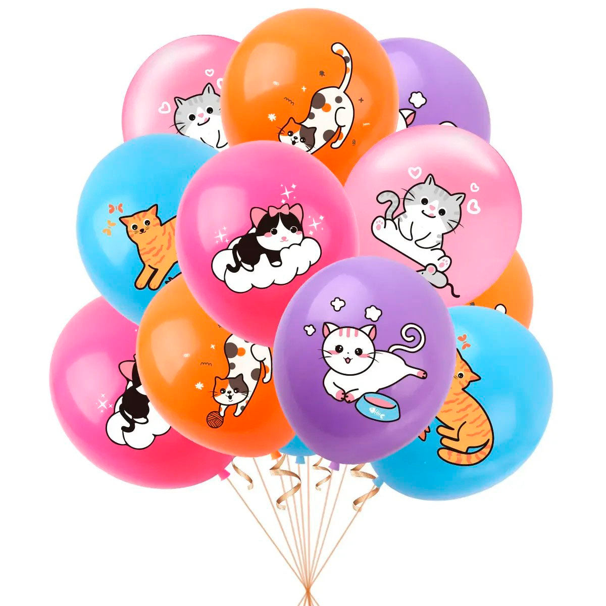 Cotillón Decoración Cumpleaños Mascota Felina Gato