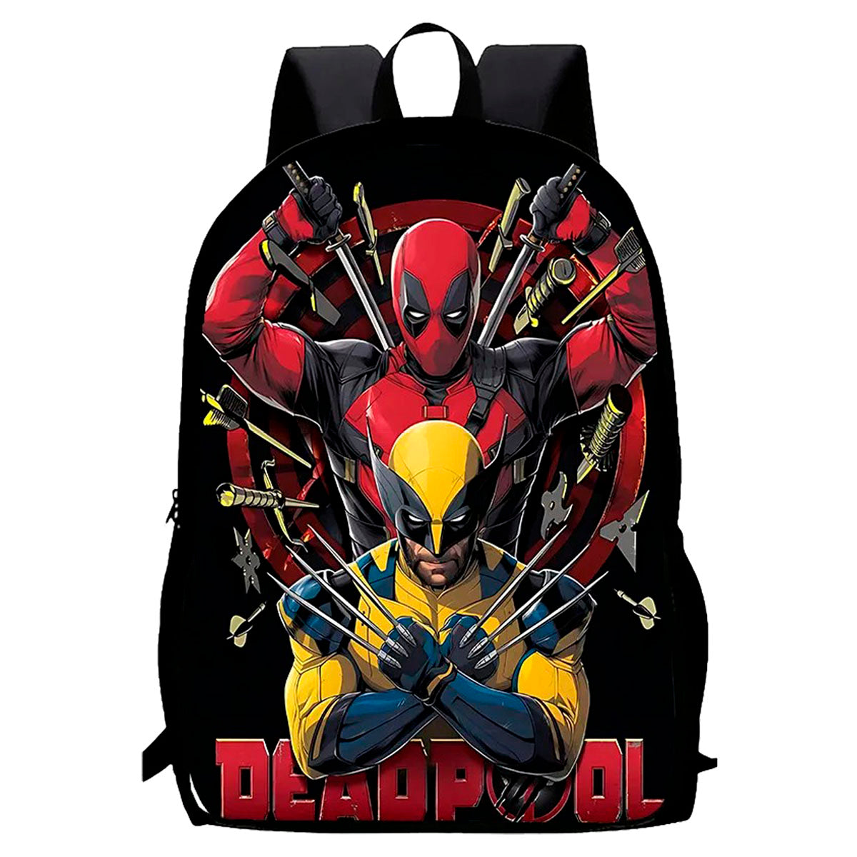 Mochila Deadpool y Deadpool v/s Wolverine - Mochila Escolar