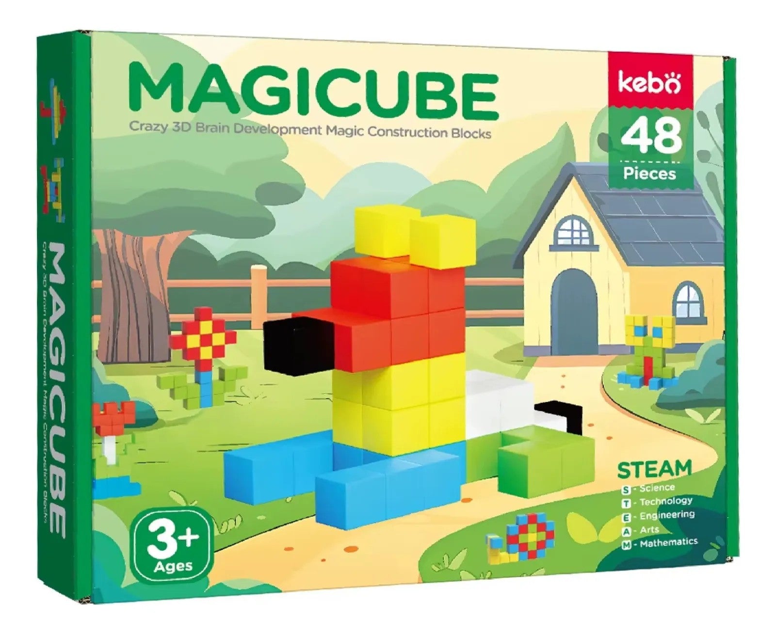 Juguete Magnético 48 piezas - Juego Construcción