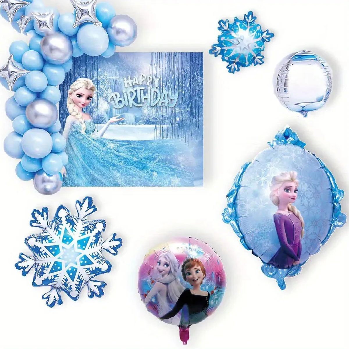 Cotillón Decoración Cumpleaños Princesa Frozen