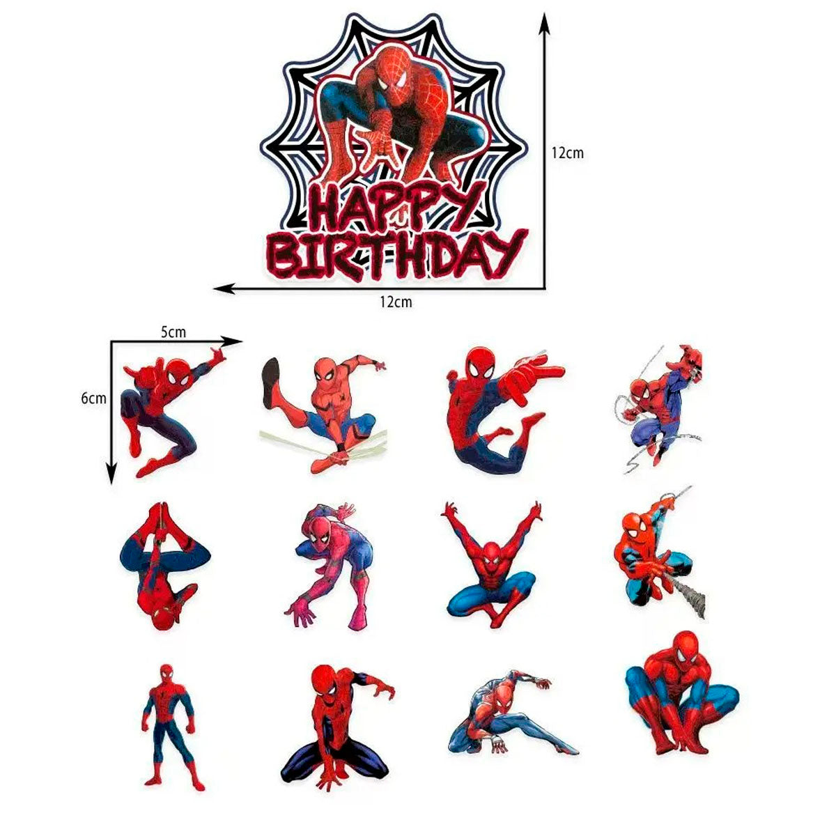 Cotillón Spiderman Decoración Cumpleaños - Hombre Araña